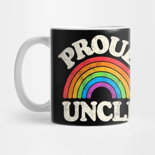 LGBTQ Proud Uncle Gay Pride LGBT Ally Family Flag Mug